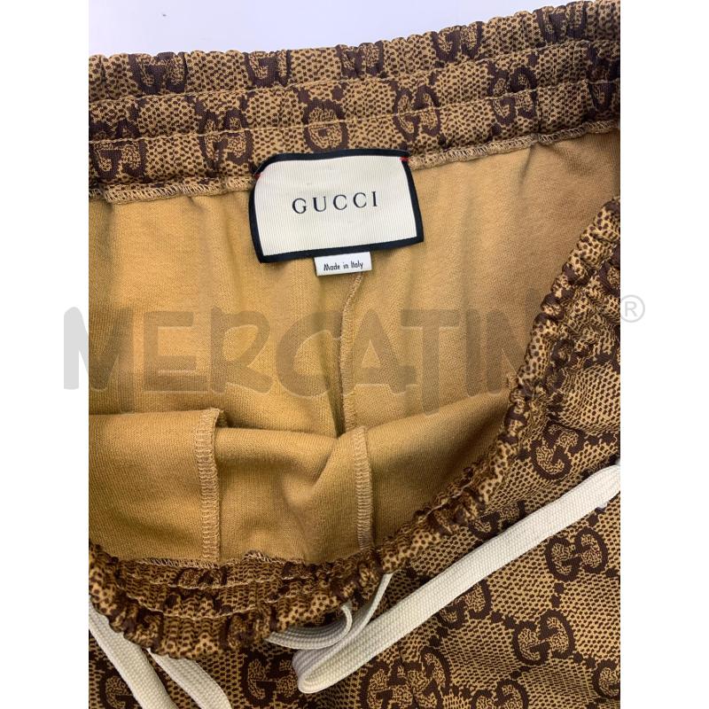 PANTALONE GUCCI MARRONE BEIGE MONOGRAM  | Mercatino dell'Usato Roma re di roma 3