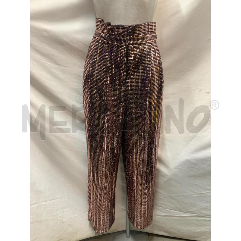 PANTALONE PT TORINO NERO PAILLETTE BRONZE  | Mercatino dell'Usato Roma re di roma 1
