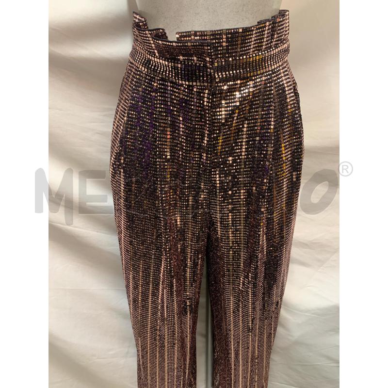 PANTALONE PT TORINO NERO PAILLETTE BRONZE  | Mercatino dell'Usato Roma re di roma 4