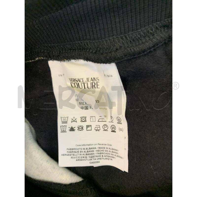 PANTALONE UOMO VERSACE JEANS COUTURE NERO RICAMI ORO | Mercatino dell'Usato Roma re di roma 3