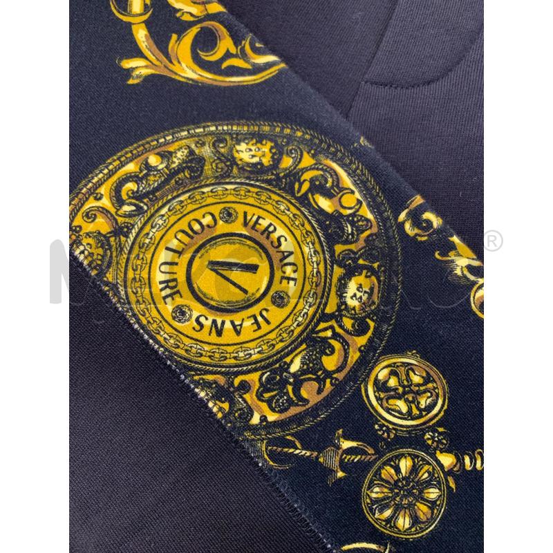 PANTALONE UOMO VERSACE JEANS COUTURE NERO RICAMI ORO | Mercatino dell'Usato Roma re di roma 4