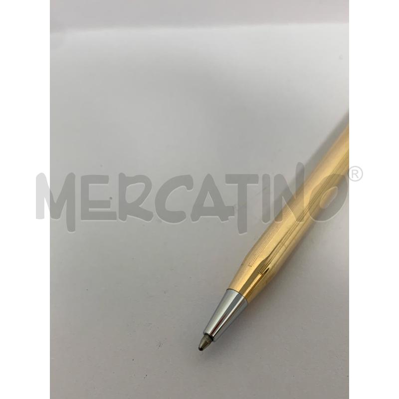 PENNA A SFERA CROSS PLACCATA DORATA TAPPINO NERO RIGHINE | Mercatino dell'Usato Roma re di roma 4