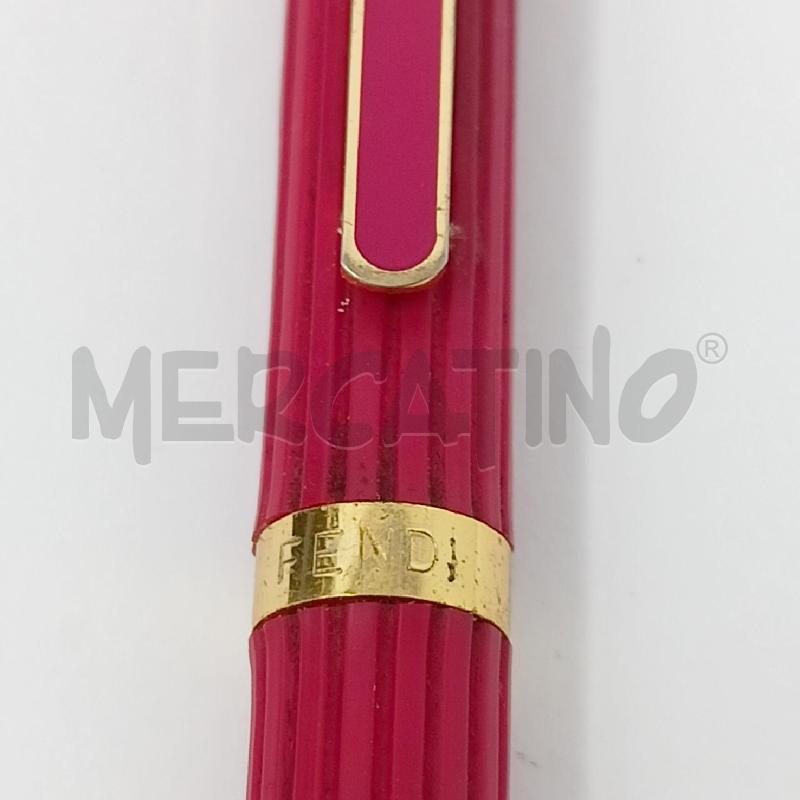 PENNA A SFERA FENDI ROSSA E DORATA RIGHINE | Mercatino dell'Usato Roma re di roma 4