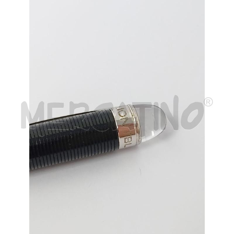 PENNA A SFERA MONT BLANC NERA NALLI METALLO | Mercatino dell'Usato Roma re di roma 2