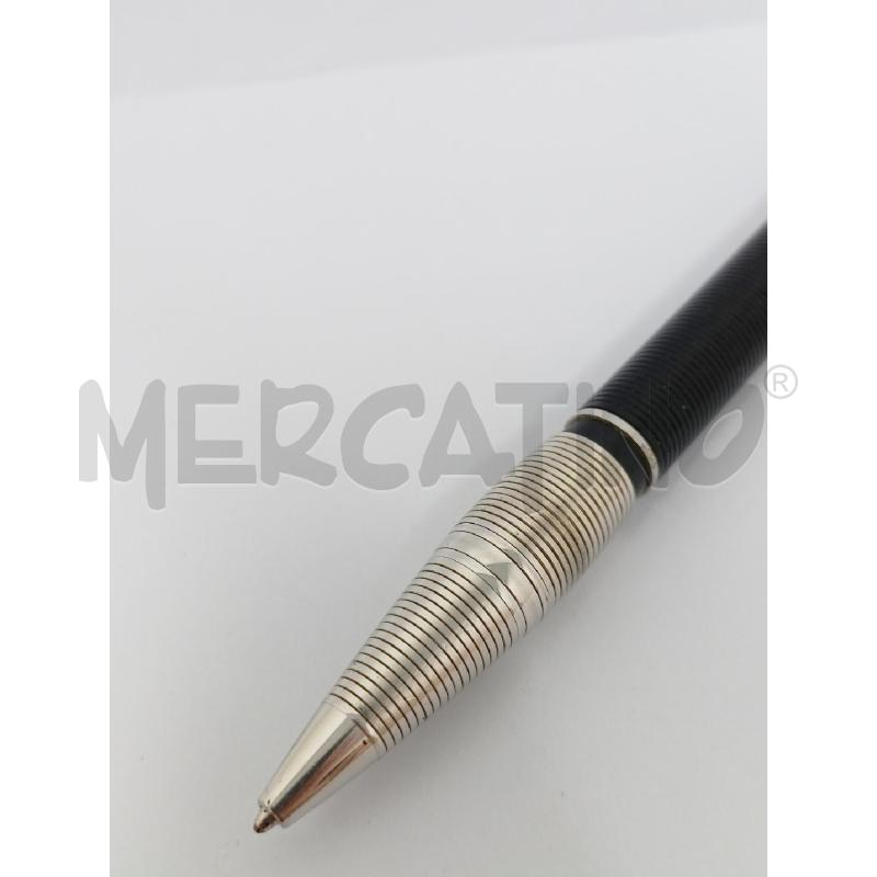 PENNA A SFERA MONT BLANC NERA NALLI METALLO | Mercatino dell'Usato Roma re di roma 3