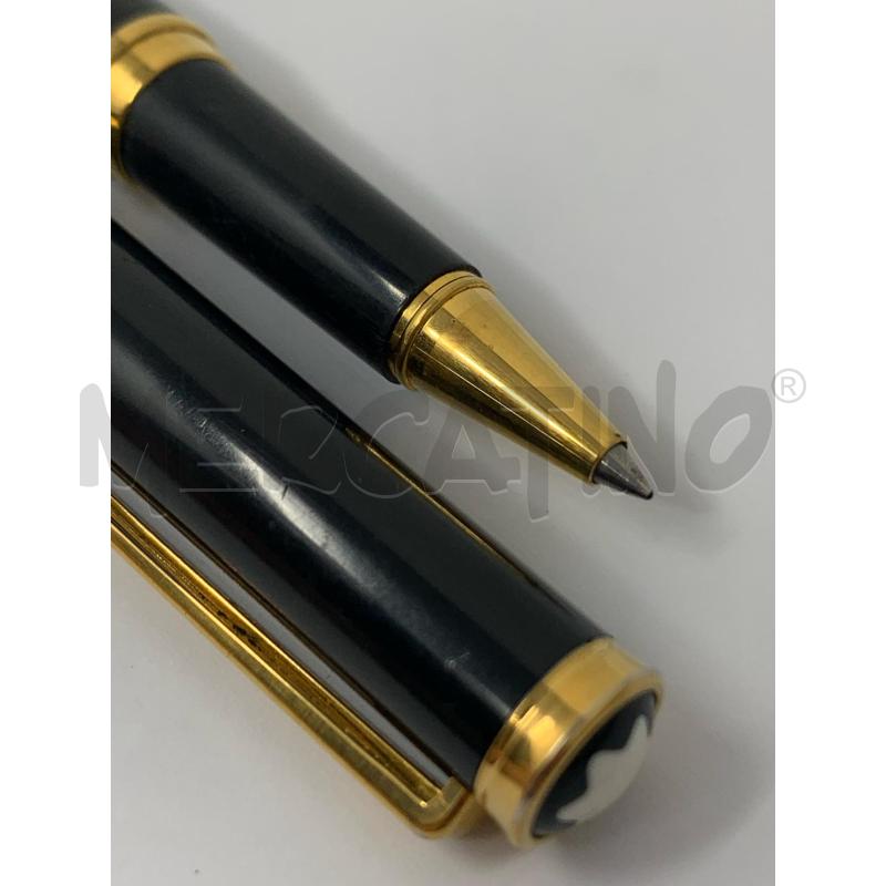PENNA A SFERA MONT BLANC NO BLESS NERA DETT ORO  | Mercatino dell'Usato Roma re di roma 3