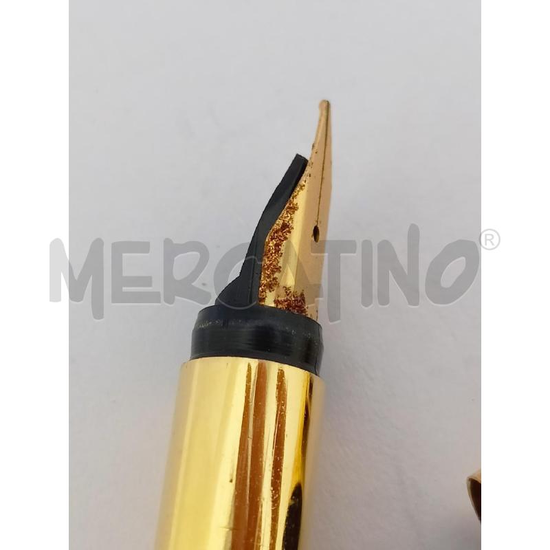 PENNA STILOGRAFICA MORRIS GOLD PLATED PLACCHETTA RETTANGOLARE NERA PLASTICA | Mercatino dell'Usato Roma re di roma 3