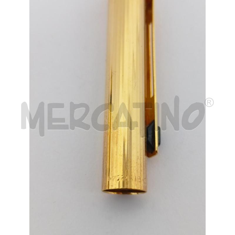 PENNA STILOGRAFICA MORRIS GOLD PLATED PLACCHETTA RETTANGOLARE NERA PLASTICA | Mercatino dell'Usato Roma re di roma 4