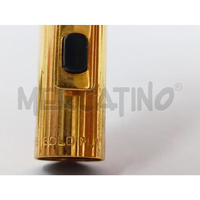 PENNA STILOGRAFICA MORRIS GOLD PLATED PLACCHETTA RETTANGOLARE NERA PLASTICA | Mercatino dell'Usato Roma re di roma 5