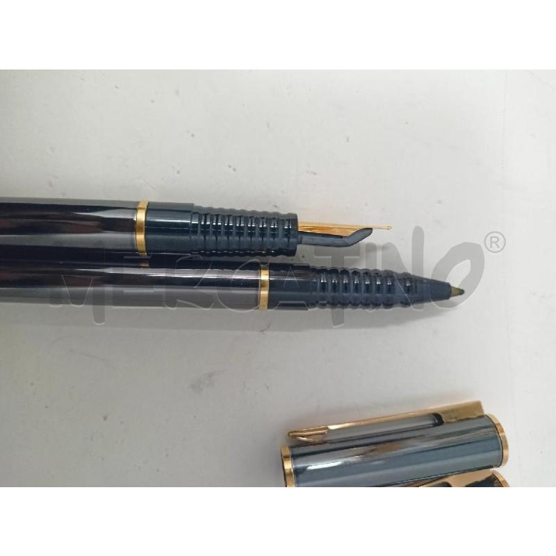 PENNA WATERMAN COPPIA STILO/SFERA NERE DORATE  | Mercatino dell'Usato Roma re di roma 5
