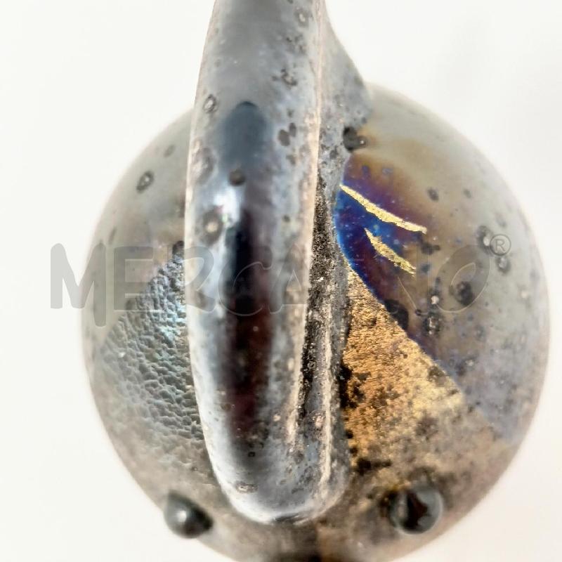 PESCE  MURANO NERO DETTAGLI ORO                                                 | Mercatino dell'Usato Roma re di roma 5