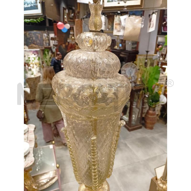 PIANTANA VETRO MURANO INSERTI ORO 215CM | Mercatino dell'Usato Roma re di roma 2