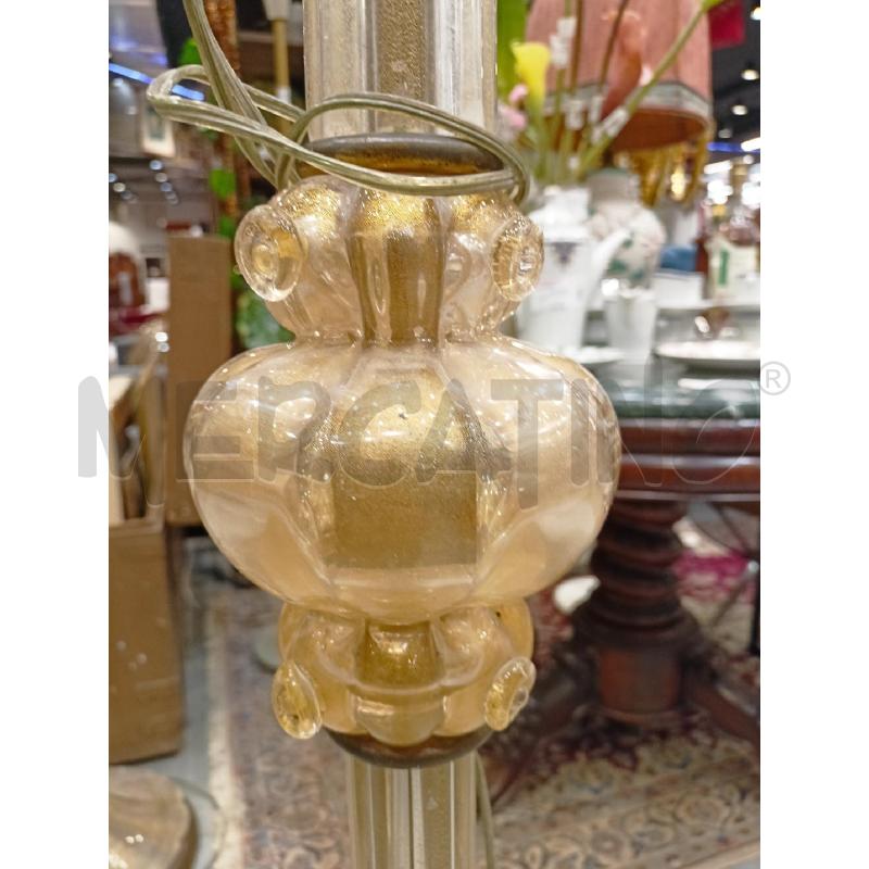 PIANTANA VETRO MURANO INSERTI ORO 215CM | Mercatino dell'Usato Roma re di roma 3