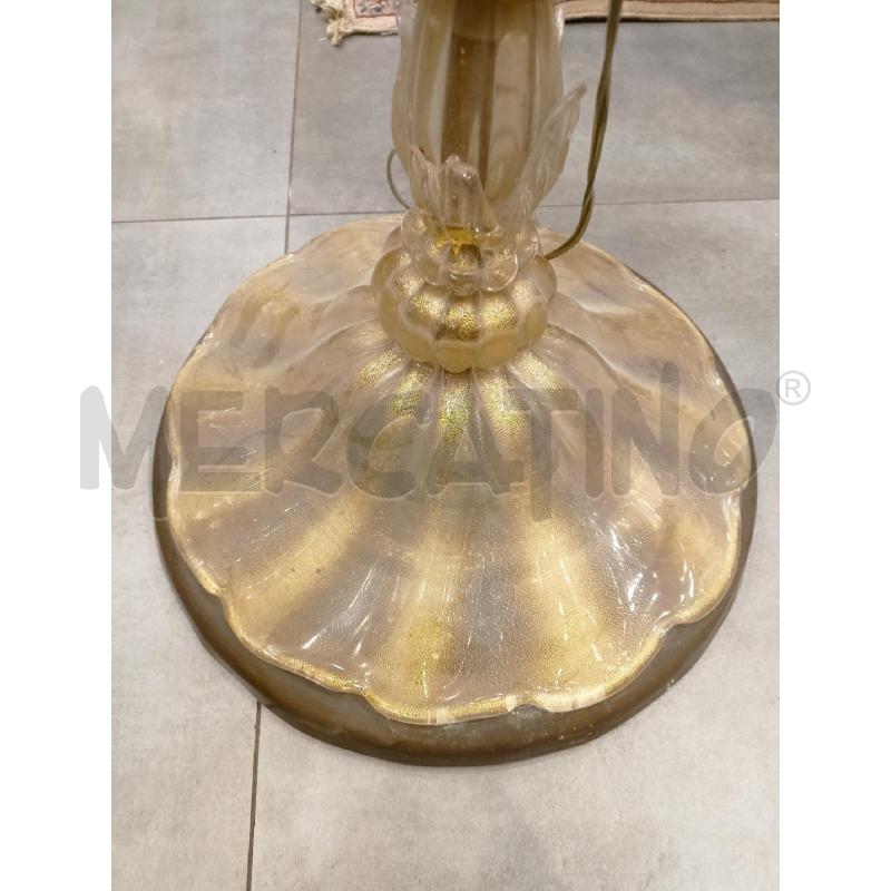 PIANTANA VETRO MURANO INSERTI ORO 215CM | Mercatino dell'Usato Roma re di roma 4