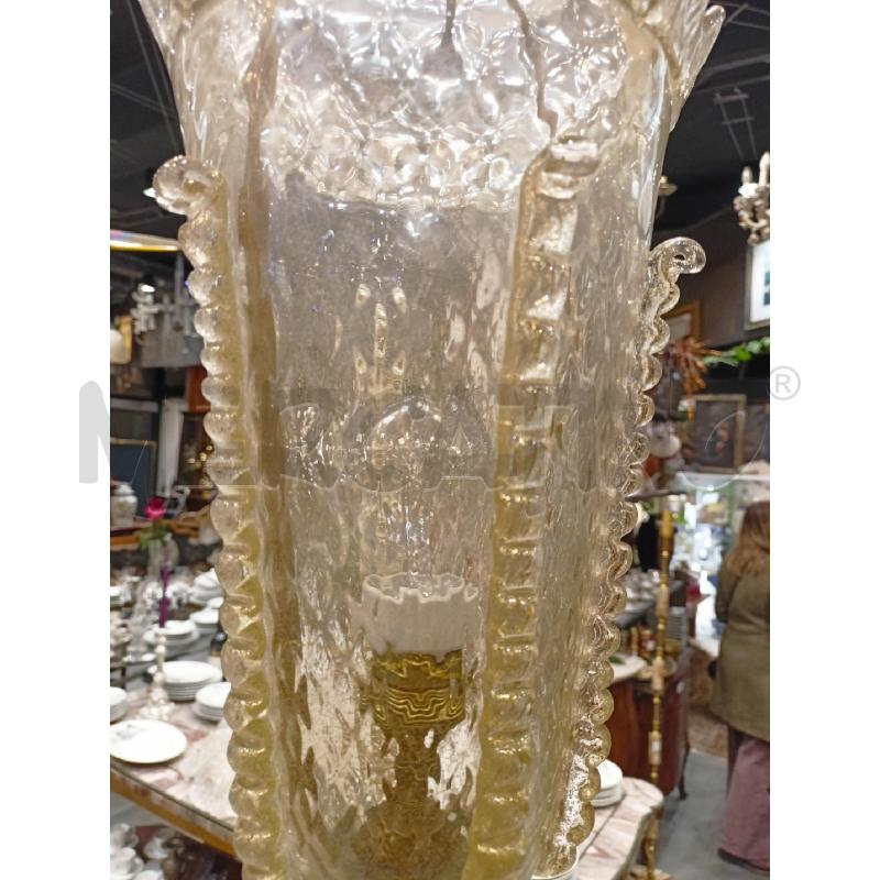 PIANTANA VETRO MURANO INSERTI ORO 215CM | Mercatino dell'Usato Roma re di roma 5