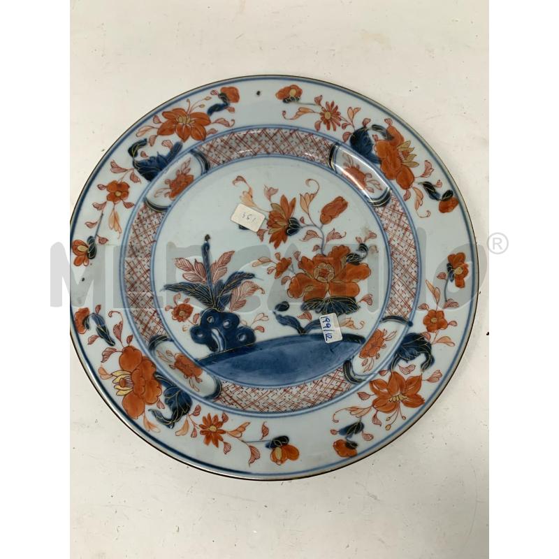 PIATTO IMARI FIORI ROSSI EPOCA  | Mercatino dell'Usato Roma re di roma 1