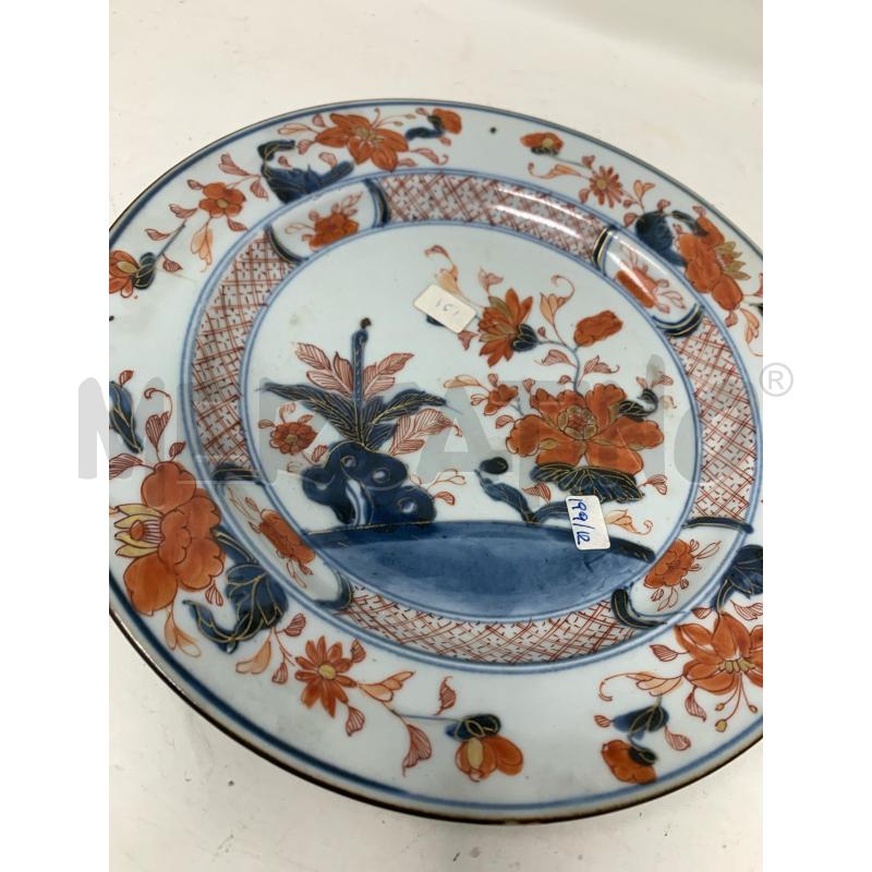 PIATTO IMARI FIORI ROSSI EPOCA  | Mercatino dell'Usato Roma re di roma 2