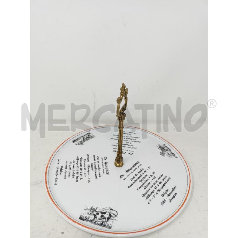 PIATTO PORCELLANA MENU MANICO DORATO  | Mercatino dell'Usato Roma re di roma 2
