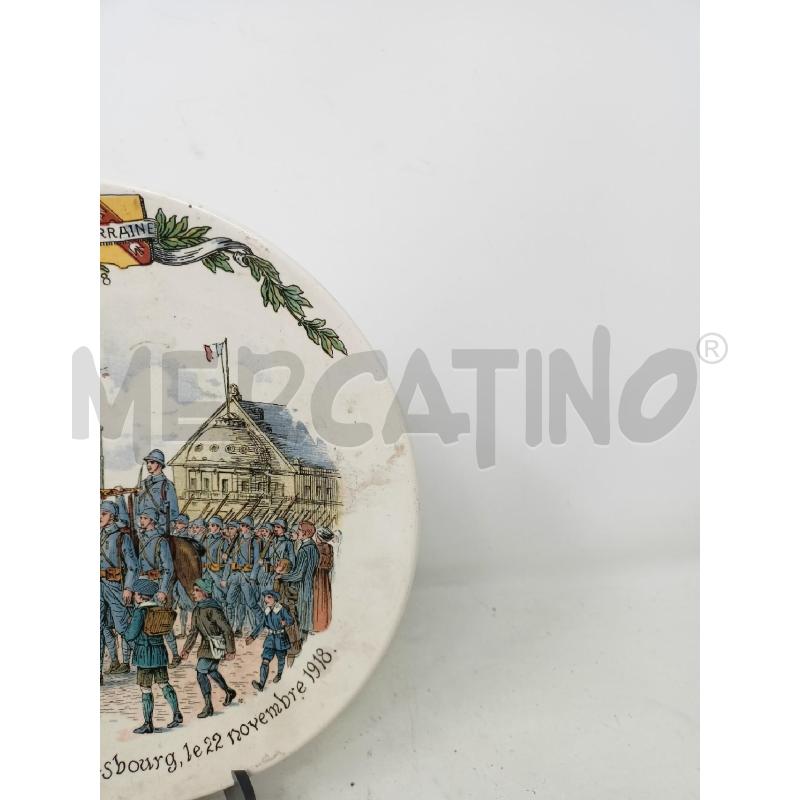 PIATTO SCRITTA FRANCESESOLDATI 1918 | Mercatino dell'Usato Roma re di roma 5