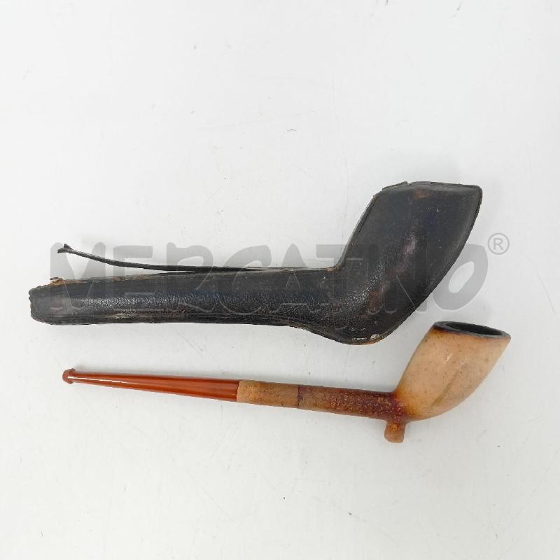 PIPA LEGNO CHIARO CUSTODIA PELLE  | Mercatino dell'Usato Roma re di roma 1