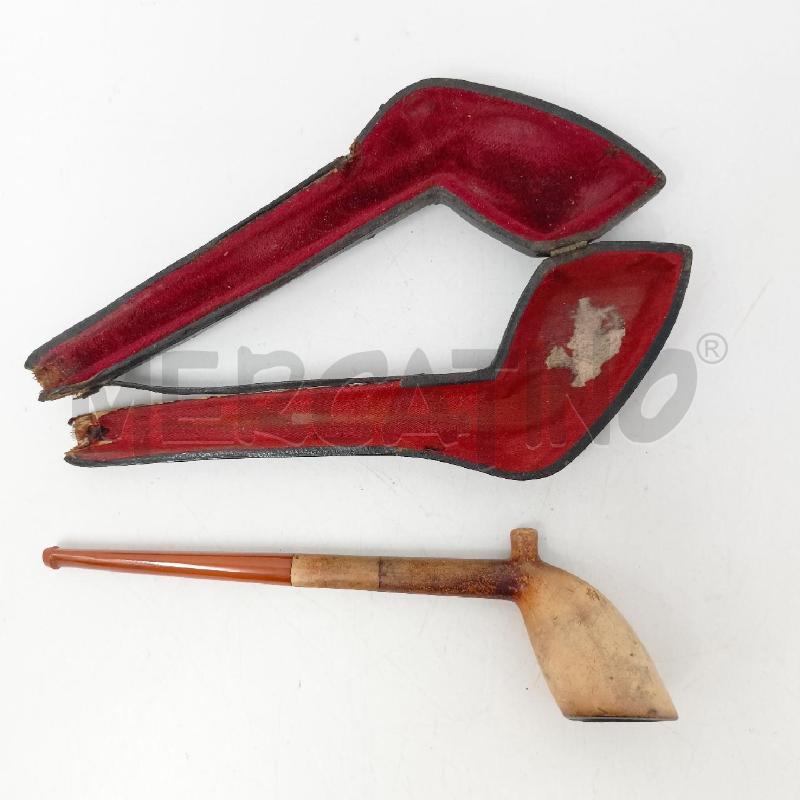 PIPA LEGNO CHIARO CUSTODIA PELLE  | Mercatino dell'Usato Roma re di roma 2