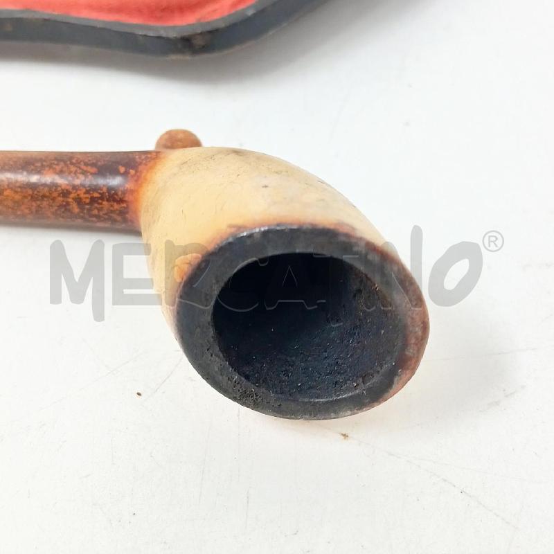 PIPA LEGNO CHIARO CUSTODIA PELLE  | Mercatino dell'Usato Roma re di roma 3