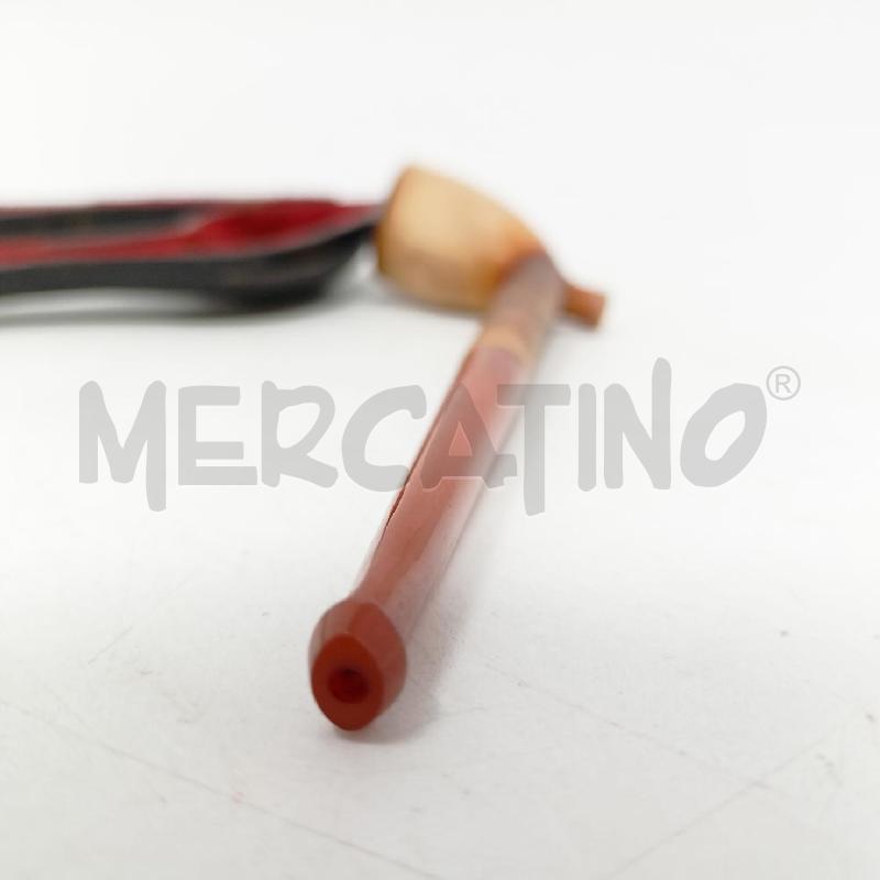 PIPA LEGNO CHIARO CUSTODIA PELLE  | Mercatino dell'Usato Roma re di roma 4