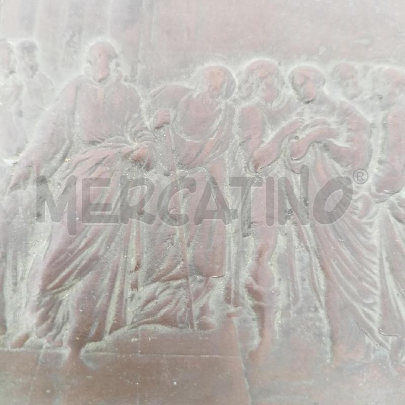 PLACCA BRONZO SCENA BIBLICA  | Mercatino dell'Usato Roma re di roma 4
