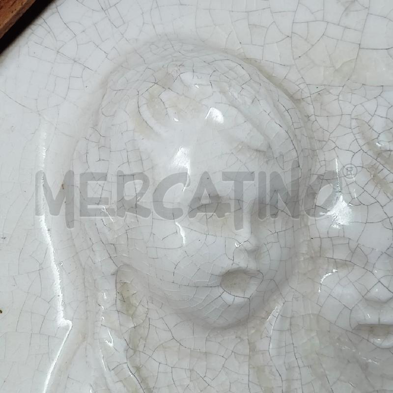PLACCA CERAMICA 4 BAMBINI CORN LEGNO  | Mercatino dell'Usato Roma re di roma 5