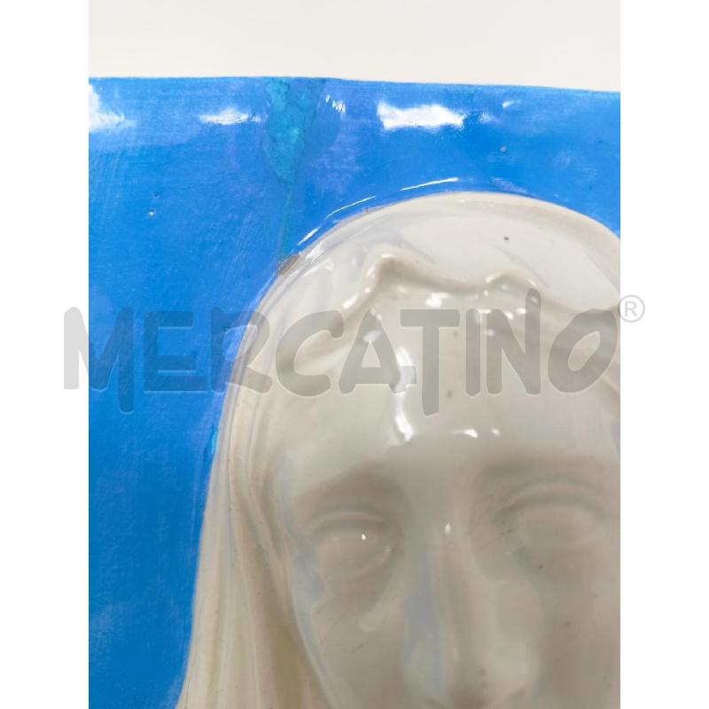 PLACCA CERAMICA MADONNA FONDO AZZ DIFETT | Mercatino dell'Usato Roma re di roma 5