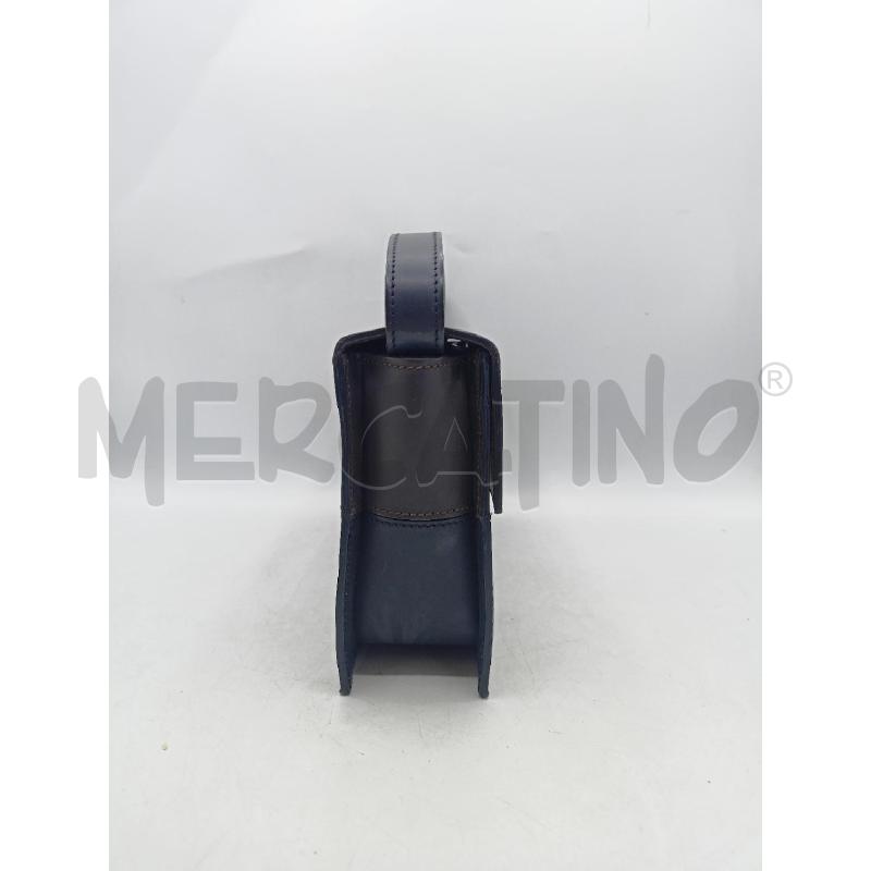 POCHETTE DAVIDE CENCI PELLE NERO MARRONE | Mercatino dell'Usato Roma re di roma 2