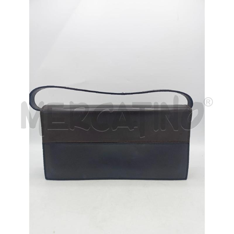 POCHETTE DAVIDE CENCI PELLE NERO MARRONE | Mercatino dell'Usato Roma re di roma 3