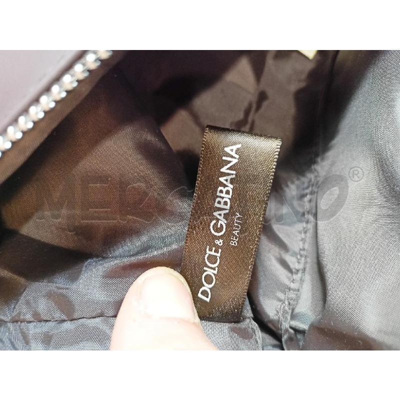 POCHETTE DOLCE & GABBANA BEAUTY MARRONE | Mercatino dell'Usato Roma re di roma 5