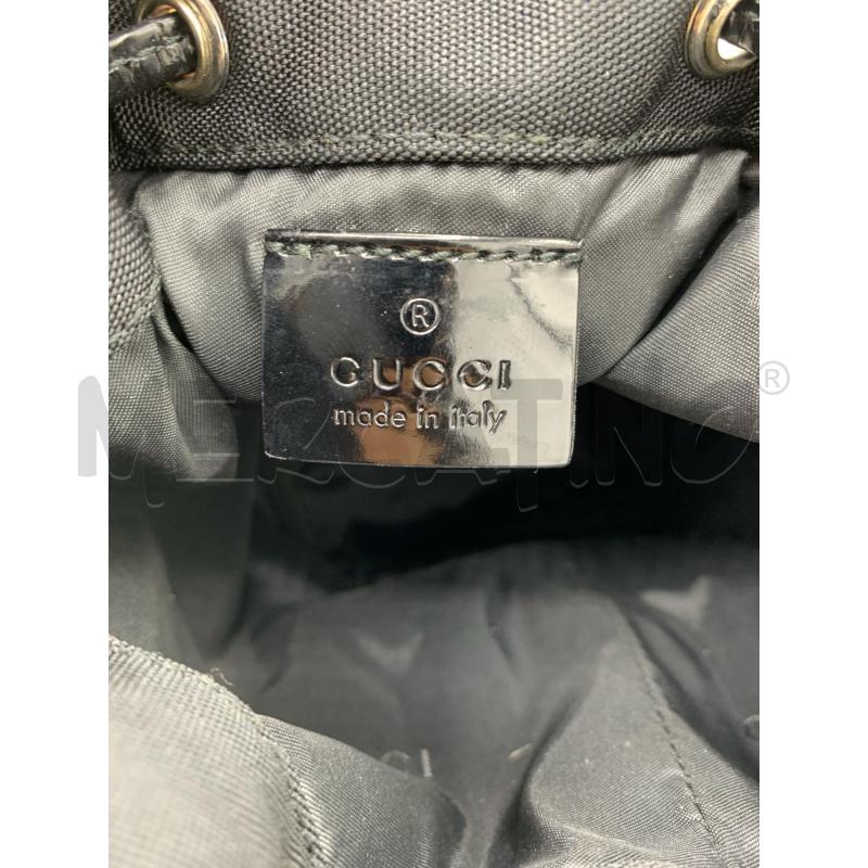 POCHETTE GUCCI POUCH CANVAS NERA | Mercatino dell'Usato Roma re di roma 4