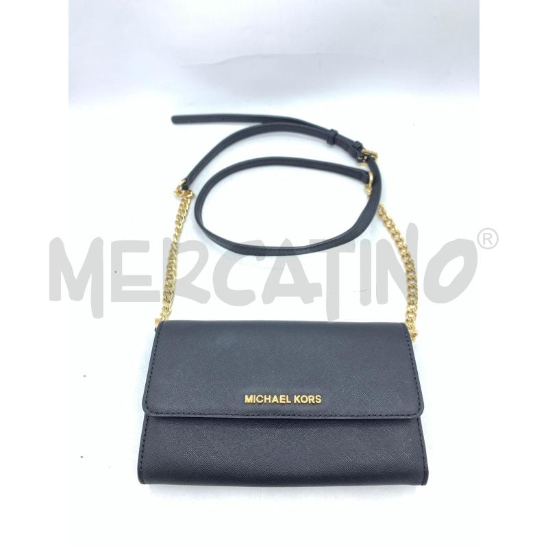 POCHETTE MICHAEL KORS NERO TRACOLLA CATENA | Mercatino dell'Usato Roma re di roma 1