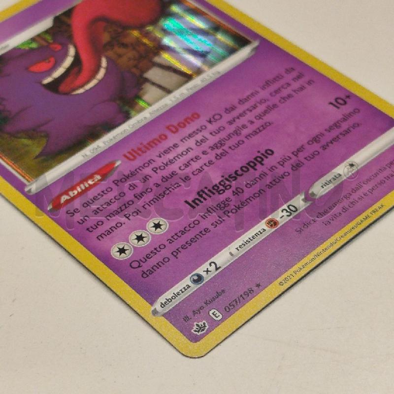 POKEMON GENGAR REGNO GLACIALE 057/198 HOLO REVERSE CONDIZIONI EXCELLENT | Mercatino dell'Usato Roma re di roma 4