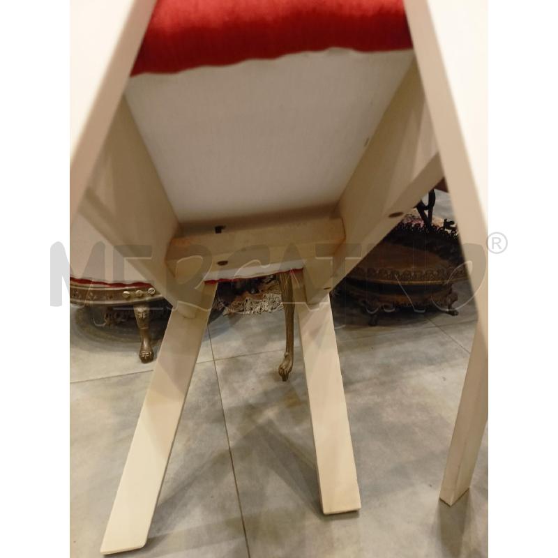 POLTRONA COPPIA STRUTT LEGNO BIANC SED ARANCIO | Mercatino dell'Usato Roma re di roma 5