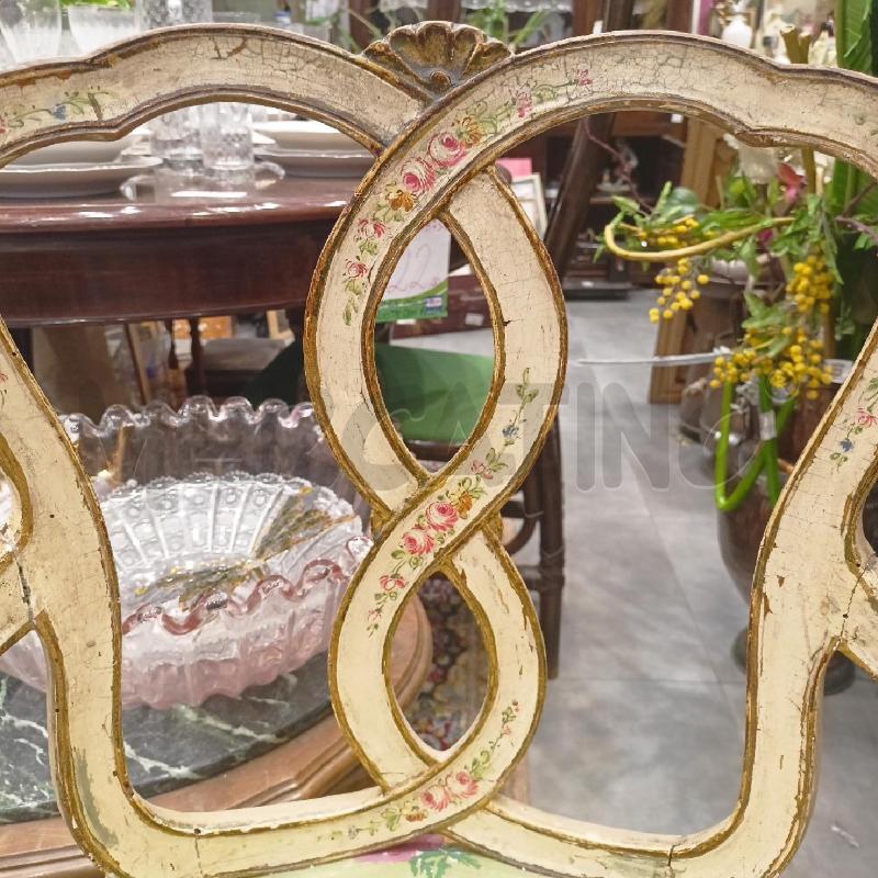 POLTRONCINA VENEZIANA STOFFA ROSE | Mercatino dell'Usato Roma re di roma 5