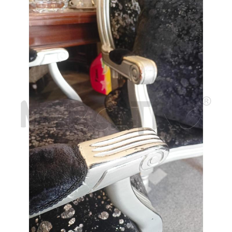 POLTRONCINE COPPIA TESS NERO STRUTT ARG | Mercatino dell'Usato Roma re di roma 5