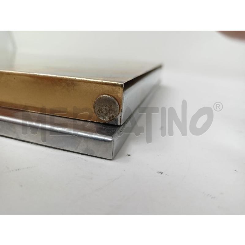 PORTA AGENDA METALLO FASCE OBLIQUE DORATE  | Mercatino dell'Usato Roma re di roma 4