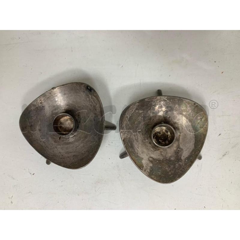 PORTA CANDELA COPPIA COHR SILVER TRILOB 3 PIEDI SPILLO | Mercatino dell'Usato Roma re di roma 2
