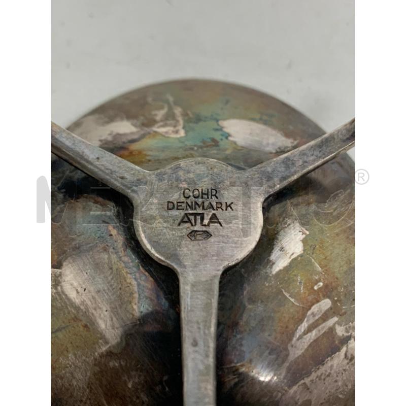 PORTA CANDELA COPPIA COHR SILVER TRILOB 3 PIEDI SPILLO | Mercatino dell'Usato Roma re di roma 3
