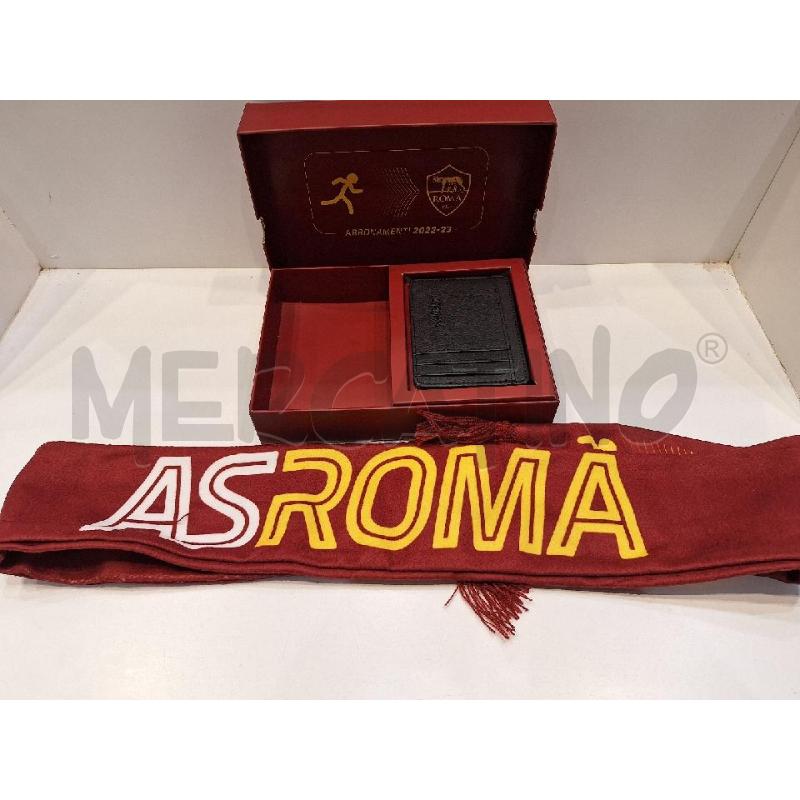 PORTA CARTE E SCIARPA AS ROMA ABBONAMENTI 2022 2023  | Mercatino dell'Usato Roma re di roma 4