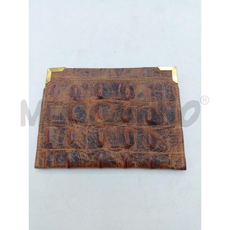 PORTA CARTE FENDI MARRONE COCCODRILLO | Mercatino dell'Usato Roma re di roma 2