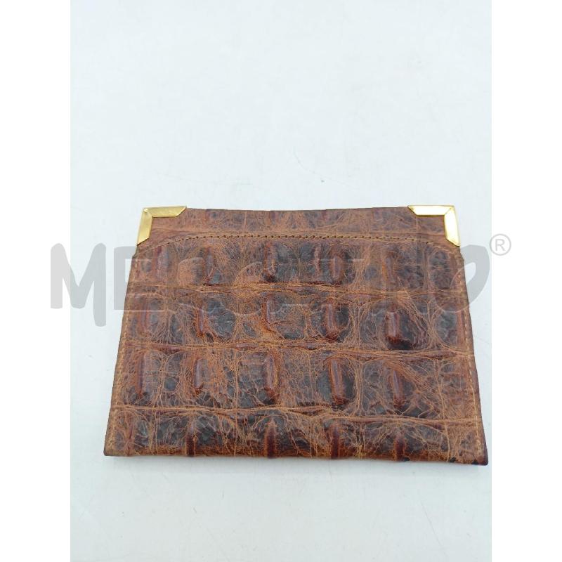 PORTA CARTE FENDI MARRONE COCCODRILLO | Mercatino dell'Usato Roma re di roma 5