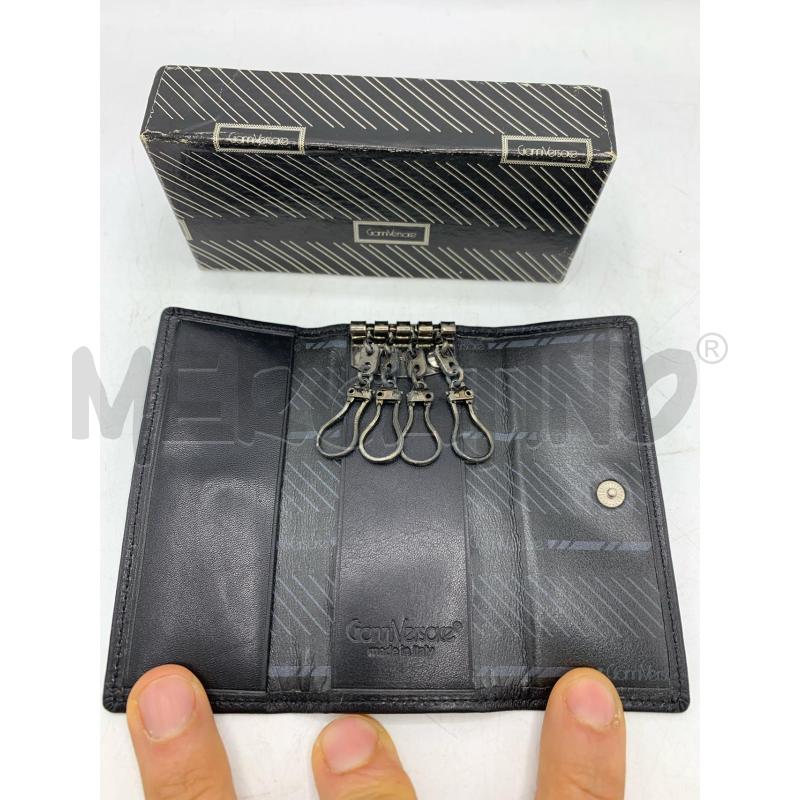 PORTA CHIAVI GIANNI VERSACE PELLE NERO  | Mercatino dell'Usato Roma re di roma 2
