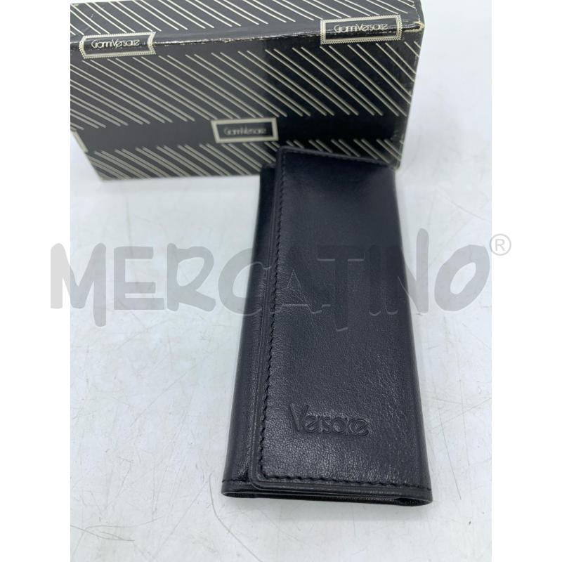 PORTA CHIAVI GIANNI VERSACE PELLE NERO  | Mercatino dell'Usato Roma re di roma 3