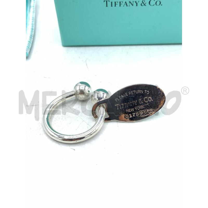 PORTA CHIAVI TIFFANY TARGHETTA OVALE | Mercatino dell'Usato Roma re di roma 2