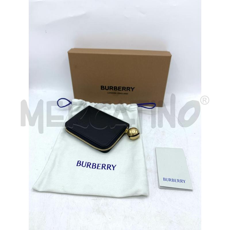 PORTA FOGLIO BURBERRY NERO PENDENT DORAT | Mercatino dell'Usato Roma re di roma 1