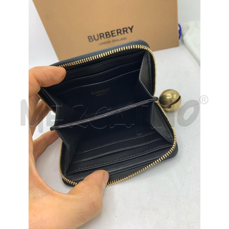 PORTA FOGLIO BURBERRY NERO PENDENT DORAT | Mercatino dell'Usato Roma re di roma 4